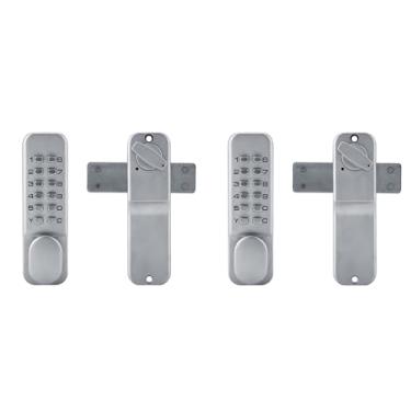 Imagem de 2 Pçs Código de Bloqueio Antifurto Portão Bloqueio Dígito Código Combinação Porta Codificado Fechadura Mecânica Combinação Fechadura da Porta para Apartamento