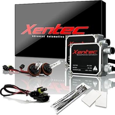 Imagem de Xentec Balastros de tamanho padrão de 55W x 2 pacotes com 2 x lâmpadas de xenon H11 (H8/H9) offroad 10000K (azul brilhante) offroad