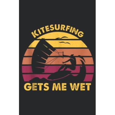 Imagem de Kite Surfing Funny Quote Kiteboarding Vintage Art: Lined Journal Notebook To Do Schedule, Medium 6x9 Inches, 100 Pages, Printed Cover