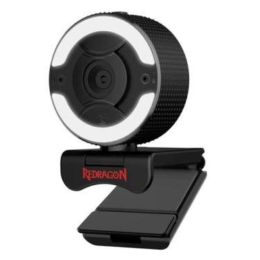 Imagem de Webcam Redragon GW910 OneShot Full HD 30 Microfone Integrado, preto