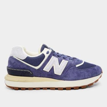 Imagem de Tênis Couro New Balance NB 574 Legacy, Azul escuro, 36