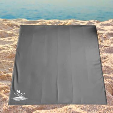 Imagem de Esteira de Praia Casal Impermeável Dobrável e Seca Rápido 135x135cm  -