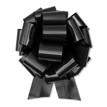 Imagem de sxvblly Laços pretos grandes de 30 cm, 1 laço grande para presente, arco gigante adequado para bicicletas, eletrodomésticos, caixa de presente grande, decorações de mesa e decorações de casa nova