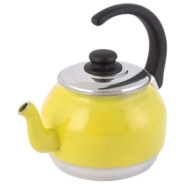 Imagem de Chaleira de Alumínio n18 2,L Chaleira de Bico de Café Amarelo - Alumin