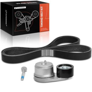 Imagem de A-Premium Kit de transmissão de correia serpentina do motor compatível com Freightliner Century Class 2001-2003, Columbia 2001, FLD112 2001, FLD120 2000-2002, FLD132 2001, 14,6L 15,8L