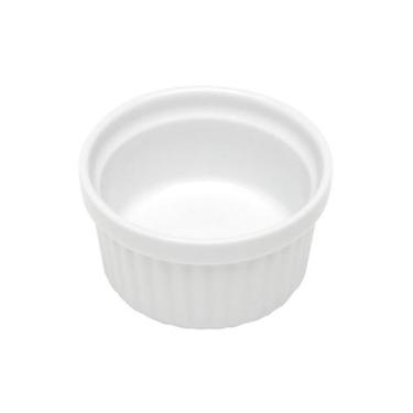 Imagem de Ramequim Mini Bowl de Porcelana Molheira Clássico Canelado Branco Lyor