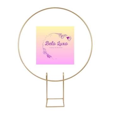 Imagem de Estrutura arco redondo suporte painel 1,50 cm desmontavel - BELO LUXO 