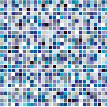 Imagem de Papel De Parede Decorativo Pastilhas Em Tons De Azul 3m - NoBrand