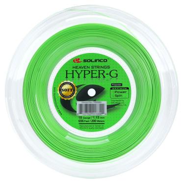 Imagem de Corda Solinco Hyper G Soft 18 1.15mm Rolo com 200 Metros Verde