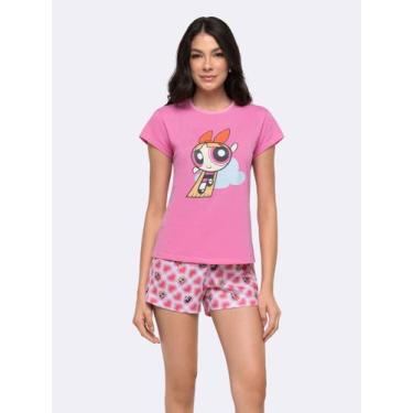 Imagem de Pijama Manga Curta As Meninas Superpoderosas - Veggi, Rosa, P, Feminin