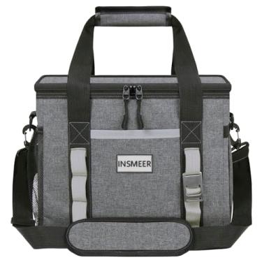 Imagem de INSMEER Bolsa térmica 32 Can/25 L Saco de refrigeração de lado macio, Bolsa térmica para almoço à prova de fugas com isolamento para campismo, piquenique e desporto na praia