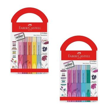 Imagem de Kit Marca Texto Grifpen com Cheirinho 10 Cores - Faber Castell