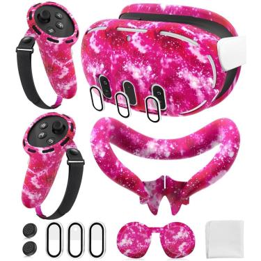 Imagem de Conjunto de capa protetora de silicone para Meta/Oculus Quest 3