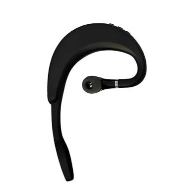 Imagem de Fone de Ouvido Bluetooth com Gancho de Orelha, Design Ergonômico, Preto