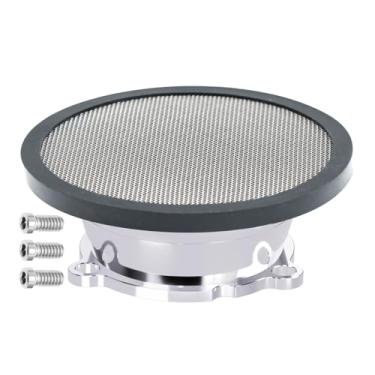 Imagem de Pilha de velocidade do filtro de ar de alumínio para carburador CV40 Harly Davidson Dyna/Sportster 883 1200 /Heritage Softail/Electra Glide/Fatboy/Trem noturno (prata)