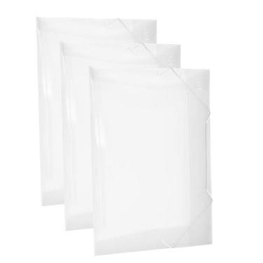 Imagem de Pasta Aba Elástica Ofício Sem Lombo para documentos Pacote com 10 Unid