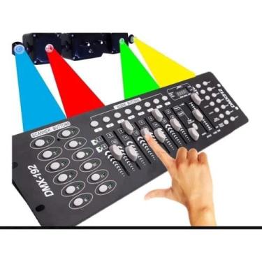 Imagem de Mesa Dmx 512 Controladora 192 Canais Cabo Dmx 110v/220v - HF ELETRONIC