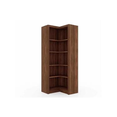 Imagem de Estante de Escritório ME4132 Canto c/ 4 Prateleiras Nogal - Tecno Mobili