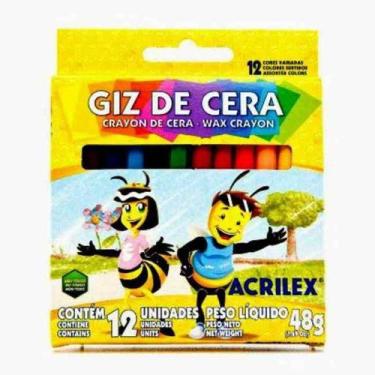 Imagem de Giz de Cera 12 Cores Acrilex