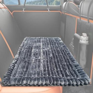 Imagem de Tapete de cama de cachorro para extensor de banco traseiro de carro, almofada antiderrapante para assento traseiro de carro, capa de sofá de cachorro peludo, cobertor de cama de viagem lavável para