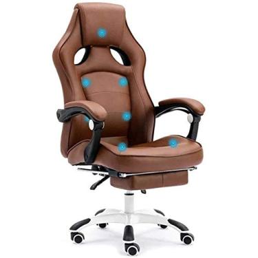 Imagem de Cadeira para jogos, cadeira de escritório, cadeira de escritório chefe, cadeira reclinável executiva, cadeira reclinável de luxo, cadeira de jogos, cadeira de massagem de 7 pontos, encosto alto, com