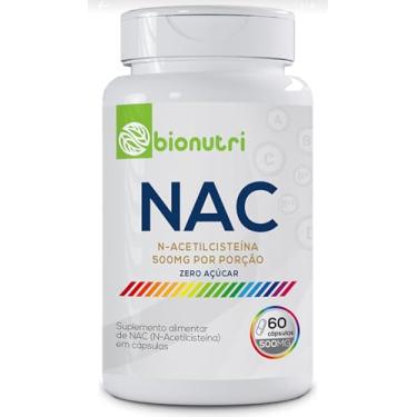 Imagem de Nac N-Acetilcisteína - 60 cápsulas 500mg - Zero Açúcar - Bionutri