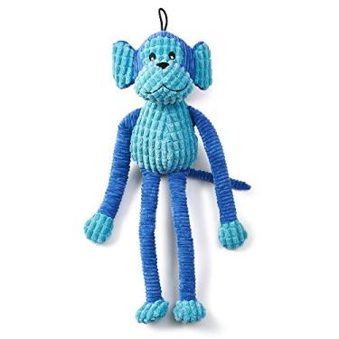 Imagem de PetRageous Macaco elástico de dois tons 17034, lavável na máquina, brinquedo para cães e gatos, 45,7 cm de comprimento 6,3 cm de altura, azul-petróleo, azul