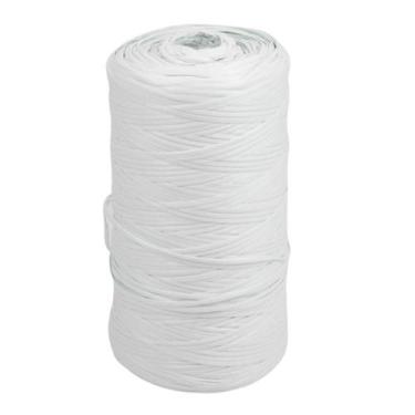 Imagem de Amarrilho Plástico Chicote Branco Rolo 1kg  Fitilho p/ Fechar Sacos, O