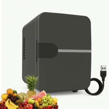 Imagem de Mini Geladeira 4L Portatil 12V Aquece Resfria Carro Cinza - Yeet