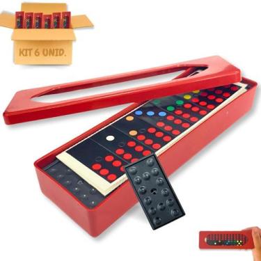 Imagem de Kit 6 Jogos Dominó Infantil De Plástico Prenda Festa Junina - Europio