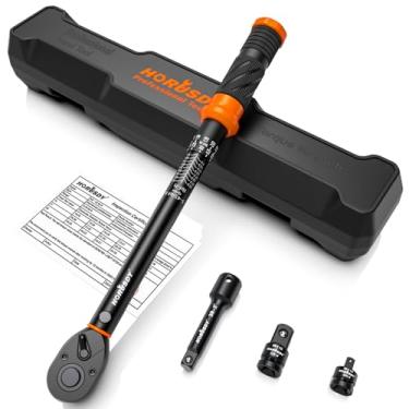 Imagem de HORUSDY Chave de Torque de 3/8 Polegada, 30-80 Pés-Lb, Cata-Raca de Liberação Rápida, Preta