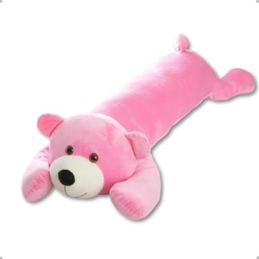 Imagem de Travesseiro Gigante Xuxão Animais Pelúcia 100% (Urso Rosa)