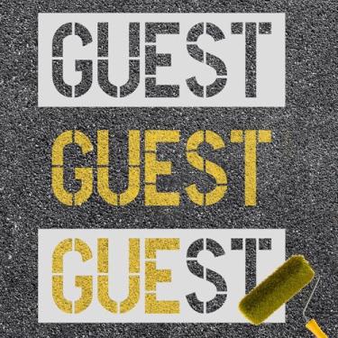 Imagem de 2 peças de estêncil de estacionamento para hóspedes, modelo de estacionamento de 15 cm, estênceis de letras plásticas, pintura em spray, placa de estacionamento para estacionamento, meio-fio de