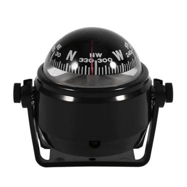 Imagem de Voyager Bracket Mount Mount Digital Electronic Navigation Com Compensador de Precisão Incorporado para Barcos Caravans Caminhões Abs Preto Branco 8 X 7,2 Cm (Preto)