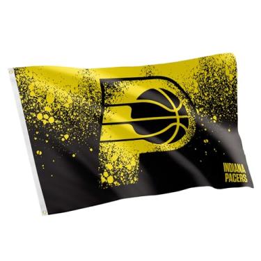 Imagem de Desert Cactus Bandeira Indiana Pacers NBA 100% poliéster interior exterior 9x1,5 m National Basketball Association Team Flags (Flag City Edition 2023 A)