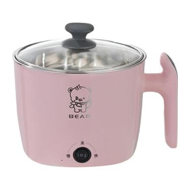 Imagem de Ioensy Panela Quente Elétrica, Panela Lenta, Mini Utensílio para Cozinhar Macarrão, Rosa