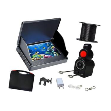 Imagem de YIJU Fishfinder IP68 Profundímetro à prova d'água Ferramentas de pesca Câmera de pesca subaquática colorido para lago Água do mar Barco, 50 Milhões