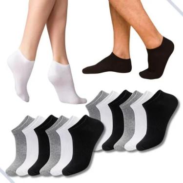 Imagem de Kit 12 Pares de Meia Soquete Feminino 33-39 - Sport