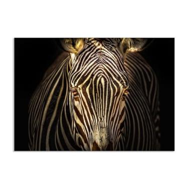 Imagem de SDYJ6GSW Imagens de animais preto e branco para decoração de parede preto e branco animal zebra impressão de cavalo imagem de arte de parede zebra decoração de parede para sala de estar 55 x 40 cm (22