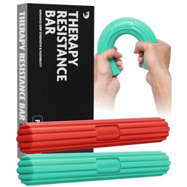 Imagem de DMoose Fitness Barra De Resistência Dmoose Para Fisioterapia, Alivia A Dor Da Tendinite E Melhora A Força De Preensão, Aderência Antiderrapante Forte E Flexível, Barra De Resistência Para Recuperação