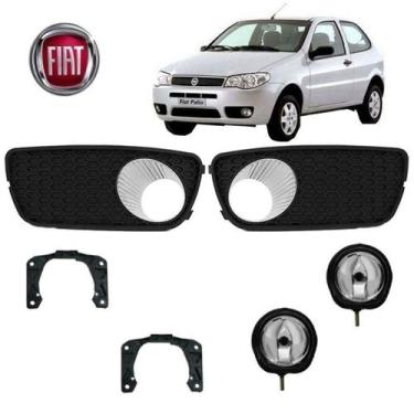 Imagem de Kit Acab+Farol Auxiliar Palio 2009 H1 Led Par - BWR