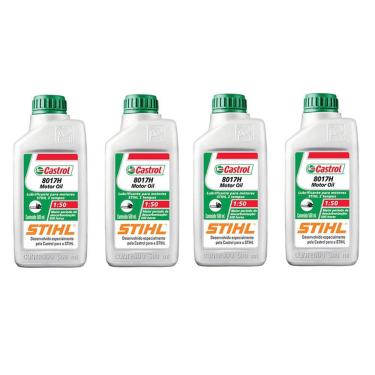 Imagem de 4 Óleo Stihl 8017 H 500ml P/ Motosserra, Motopoda, Roçadeira