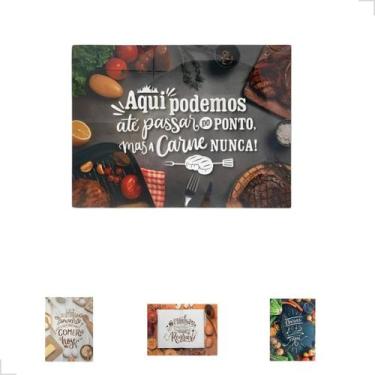 Imagem de Tábua De Vidro Temperado Para Churrasco Queijos Legume Carne - CLINK, 