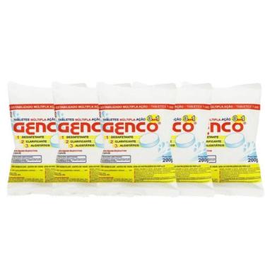 Imagem de 5 unidades Cloro Tablete - Genco - 3 em 1
