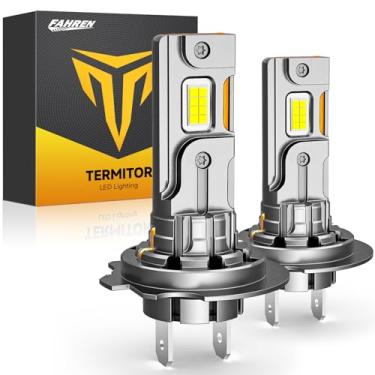 Imagem de Termitor Lâmpadas H7 Atualizadas De 2025, 40.000 Lm, Brilho 10X Com 16 Chips Csp, Tamanho Halógena Real 1:1 Com Ventilador, Branco 6500 K, Plug And Play, Lâmpadas De Neblina Compatíveis Com Canbus,