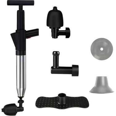 Imagem de OLAZOL Desentupidor de vaso sanitário Dreno de ar de alta pressão Blaster Ferramenta removedor de entupimento para banheiros, piso de banheiro, pias de drenagem e tamancos de encanamento