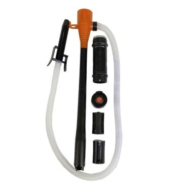 Imagem de predolo Bomba de transferência manual, ferramenta multiuso para troca de óleo e fluido, transferência de combustível para energia, Branco, Laranja