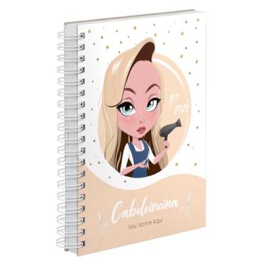 Imagem de Agenda Comercial 2026 Personalizada Capa Dura Cabeleireira Loira Cores (Nude)