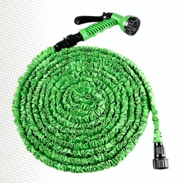 Imagem de Mangueira para Jardim Retrátil 30m com 6 Tipos de Jato - Alzza Utensíl