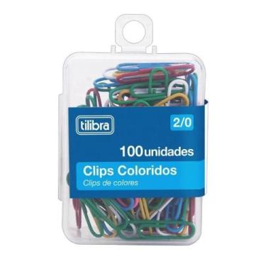 Imagem de Clips colorido tilibra 100un d302